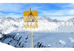 小米所有型号手机（小米所有型号手机国内部队都可以用吗）