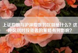 上证指数与沪深指数的区别是什么？这种区别对投资者的策略有何影响？