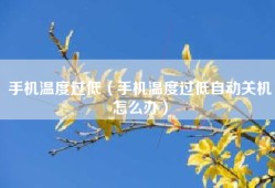 手机温度过低（手机温度过低自动关机怎么办）