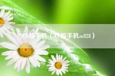 炒股手机（炒股手机m828）